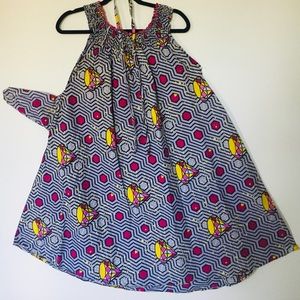 African flare (maternity )dress w/pocket